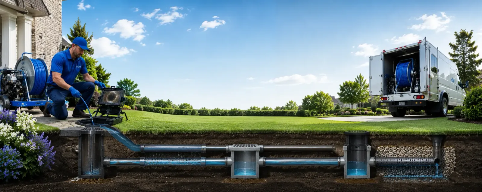 Outdoor drain cleaning information for Quinton, VA